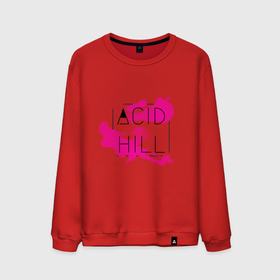 Мужской свитшот хлопок с принтом Acid hill pink в Санкт-Петербурге, 100% хлопок |  | Тематика изображения на принте: 
