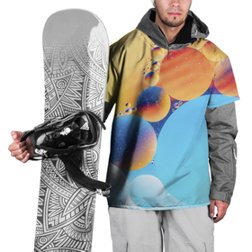 Накидка на куртку 3D с принтом Абстрактные круги с разными красками в Петрозаводске, 100% полиэстер |  | Тематика изображения на принте: 