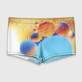 Мужские купальные плавки 3D с принтом Абстрактные круги с разными красками , Полиэстер 85%, Спандекс 15% |  | Тематика изображения на принте: 
