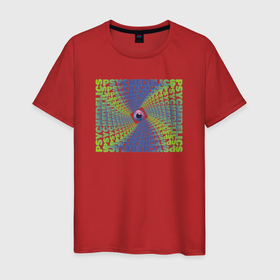 Мужская футболка хлопок с принтом Psychedelics в Тюмени, 100% хлопок | прямой крой, круглый вырез горловины, длина до линии бедер, слегка спущенное плечо. | Тематика изображения на принте: 