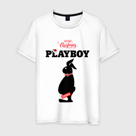 Мужская футболка хлопок с принтом Толстяк Playboy , 100% хлопок | прямой крой, круглый вырез горловины, длина до линии бедер, слегка спущенное плечо. | 