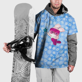 Накидка на куртку 3D с принтом Зайка со звездочкой в Тюмени, 100% полиэстер |  | 