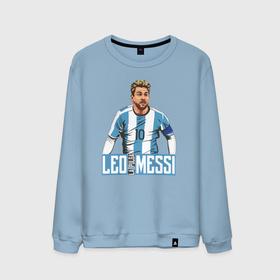 Мужской свитшот хлопок с принтом Messi la pulga в Кировске, 100% хлопок |  | 