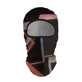 Балаклава 3D с принтом Абстрактные розовые стеклянные блоки в Санкт-Петербурге, 100% полиэстер, ткань с особыми свойствами — Activecool | плотность 150–180 г/м2; хорошо тянется, но при этом сохраняет форму. Закрывает шею, вокруг отверстия для глаз кайма. Единый размер | 