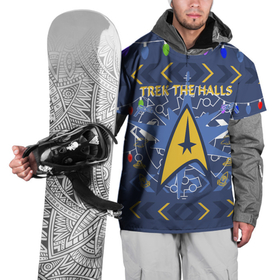 Накидка на куртку 3D с принтом Новогодний Звездный путь , 100% полиэстер |  | Тематика изображения на принте: 