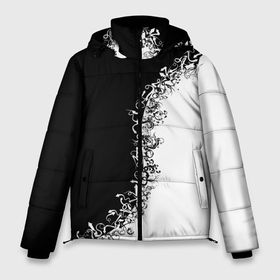 Мужская зимняя куртка 3D с принтом Инь и Янь в Петрозаводске, верх — 100% полиэстер; подкладка — 100% полиэстер; утеплитель — 100% полиэстер | длина ниже бедра, свободный силуэт Оверсайз. Есть воротник-стойка, отстегивающийся капюшон и ветрозащитная планка. 

Боковые карманы с листочкой на кнопках и внутренний карман на молнии. | 