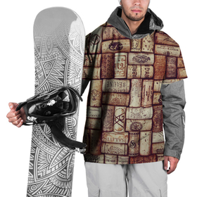 Накидка на куртку 3D с принтом Текстура винные пробки марочного вина в Екатеринбурге, 100% полиэстер |  | Тематика изображения на принте: 