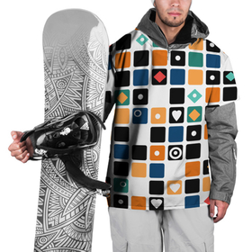 Накидка на куртку 3D с принтом Разноцветный геометрический узор Мозаика в Курске, 100% полиэстер |  | Тематика изображения на принте: 