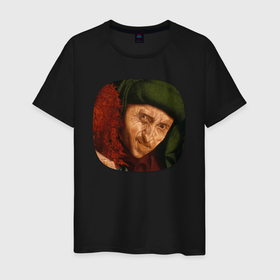Мужская футболка хлопок с принтом Картина ренессанса   Маринус ван Реймерсвале в Курске, 100% хлопок | прямой крой, круглый вырез горловины, длина до линии бедер, слегка спущенное плечо. | 