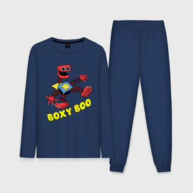 Мужская пижама хлопок (с лонгсливом) с принтом Project Playtime   Boxy Boo в Екатеринбурге,  |  | 