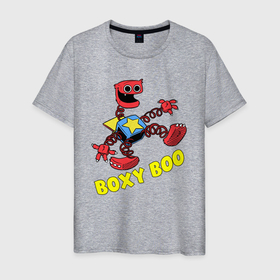 Мужская футболка хлопок с принтом Project Playtime   Boxy Boo в Екатеринбурге, 100% хлопок | прямой крой, круглый вырез горловины, длина до линии бедер, слегка спущенное плечо. | 