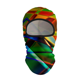 Балаклава 3D с принтом Разноцветное стекло в Кировске, 100% полиэстер, ткань с особыми свойствами — Activecool | плотность 150–180 г/м2; хорошо тянется, но при этом сохраняет форму. Закрывает шею, вокруг отверстия для глаз кайма. Единый размер | 