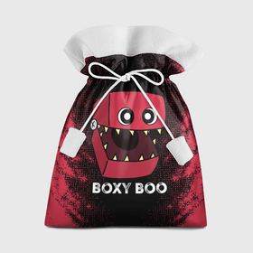 Подарочный 3D мешок с принтом Бокси Бу   персонаж Поппи Плейтайм , 100% полиэстер | Размер: 29*39 см | Тематика изображения на принте: 