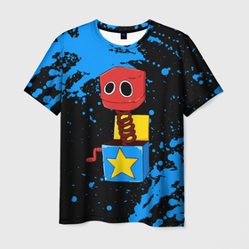 Мужская футболка 3D с принтом Бокси Бу: персонаж Поппи Плейтайм в Белгороде, 100% полиэфир | прямой крой, круглый вырез горловины, длина до линии бедер | 