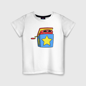 Детская футболка хлопок с принтом Поппи Плейтайм: Бокси Бу в Екатеринбурге, 100% хлопок | круглый вырез горловины, полуприлегающий силуэт, длина до линии бедер | 