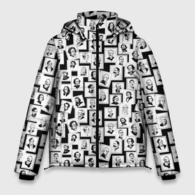 Мужская зимняя куртка 3D с принтом Портреты композиторов, черно белый вариант в Белгороде, верх — 100% полиэстер; подкладка — 100% полиэстер; утеплитель — 100% полиэстер | длина ниже бедра, свободный силуэт Оверсайз. Есть воротник-стойка, отстегивающийся капюшон и ветрозащитная планка. 

Боковые карманы с листочкой на кнопках и внутренний карман на молнии. | Тематика изображения на принте: 