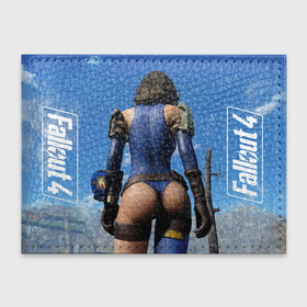 Обложка для студенческого билета с принтом Fallout 4   body   computer game в Курске, натуральная кожа | Размер: 11*8 см; Печать на всей внешней стороне | 