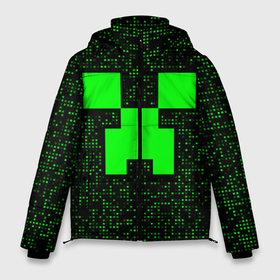 Мужская зимняя куртка 3D с принтом Minecraft green squares в Петрозаводске, верх — 100% полиэстер; подкладка — 100% полиэстер; утеплитель — 100% полиэстер | длина ниже бедра, свободный силуэт Оверсайз. Есть воротник-стойка, отстегивающийся капюшон и ветрозащитная планка. 

Боковые карманы с листочкой на кнопках и внутренний карман на молнии. | 