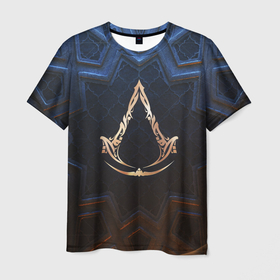 Мужская футболка 3D с принтом Знак братства ассасинов в Кировске, 100% полиэфир | прямой крой, круглый вырез горловины, длина до линии бедер | 