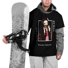 Накидка на куртку 3D с принтом Клинок, рассекающий демонов: персонаж Незуко Камадо в Тюмени, 100% полиэстер |  | Тематика изображения на принте: 