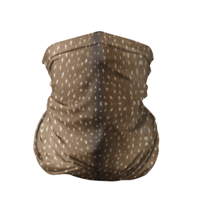 Бандана-труба 3D с принтом Текстура шкуры пятнистого оленя в Новосибирске, 100% полиэстер, ткань с особыми свойствами — Activecool | плотность 150‒180 г/м2; хорошо тянется, но сохраняет форму | 