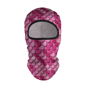 Балаклава 3D с принтом Розовый камуфляж в Санкт-Петербурге, 100% полиэстер, ткань с особыми свойствами — Activecool | плотность 150–180 г/м2; хорошо тянется, но при этом сохраняет форму. Закрывает шею, вокруг отверстия для глаз кайма. Единый размер | 