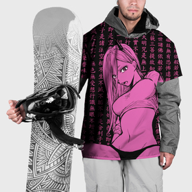 Накидка на куртку 3D с принтом Человек   бензопила Пауэр в топике в Екатеринбурге, 100% полиэстер |  | Тематика изображения на принте: 