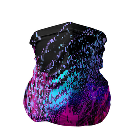 Бандана-труба 3D с принтом Абстрактное множество розовых, фиолетовых и синих кубов в Кировске, 100% полиэстер, ткань с особыми свойствами — Activecool | плотность 150‒180 г/м2; хорошо тянется, но сохраняет форму | 