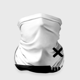 Бандана-труба 3D с принтом Черно белый X в Кировске, 100% полиэстер, ткань с особыми свойствами — Activecool | плотность 150‒180 г/м2; хорошо тянется, но сохраняет форму | 