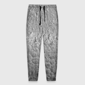 Мужские брюки 3D с принтом Серая поверхность жидкой планеты в Кировске, 100% полиэстер | манжеты по низу, эластичный пояс регулируется шнурком, по бокам два кармана без застежек, внутренняя часть кармана из мелкой сетки | 