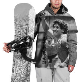 Накидка на куртку 3D с принтом Футболист Диего Марадона в Санкт-Петербурге, 100% полиэстер |  | 