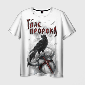 Мужская футболка 3D с принтом Глас Пророка   Ворон в Санкт-Петербурге, 100% полиэфир | прямой крой, круглый вырез горловины, длина до линии бедер | 