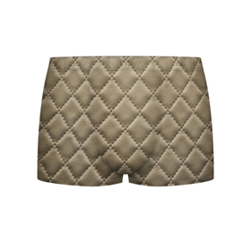 Мужские трусы 3D с принтом Стёганая кожа   fashion texture в Курске, 50% хлопок, 50% полиэстер | классическая посадка, на поясе мягкая тканевая резинка | Тематика изображения на принте: 