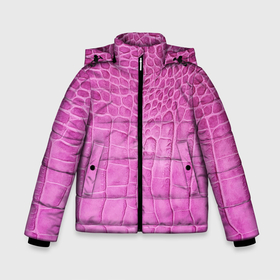 Зимняя куртка для мальчиков 3D с принтом Кожа   текстура   pink в Белгороде, ткань верха — 100% полиэстер; подклад — 100% полиэстер, утеплитель — 100% полиэстер | длина ниже бедра, удлиненная спинка, воротник стойка и отстегивающийся капюшон. Есть боковые карманы с листочкой на кнопках, утяжки по низу изделия и внутренний карман на молнии. 

Предусмотрены светоотражающий принт на спинке, радужный светоотражающий элемент на пуллере молнии и на резинке для утяжки | 