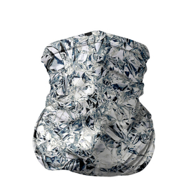 Бандана-труба 3D с принтом Сверкающие кристаллы серебра в Новосибирске, 100% полиэстер, ткань с особыми свойствами — Activecool | плотность 150‒180 г/м2; хорошо тянется, но сохраняет форму | 