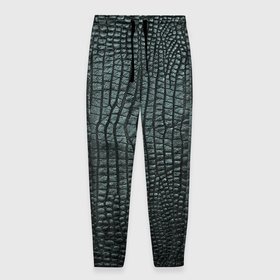 Мужские брюки 3D с принтом Кожа крокодила   fashion в Белгороде, 100% полиэстер | манжеты по низу, эластичный пояс регулируется шнурком, по бокам два кармана без застежек, внутренняя часть кармана из мелкой сетки | 