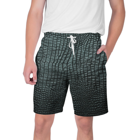 Мужские шорты 3D с принтом Кожа крокодила   fashion в Санкт-Петербурге,  полиэстер 100% | прямой крой, два кармана без застежек по бокам. Мягкая трикотажная резинка на поясе, внутри которой широкие завязки. Длина чуть выше колен | 