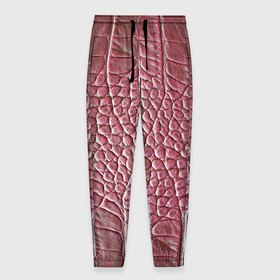 Мужские брюки 3D с принтом Кожа крокодила   мода   текстура в Белгороде, 100% полиэстер | манжеты по низу, эластичный пояс регулируется шнурком, по бокам два кармана без застежек, внутренняя часть кармана из мелкой сетки | 