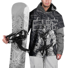 Накидка на куртку 3D с принтом Whitesnake   stand of Enrico Pucci   Jojo , 100% полиэстер |  | 