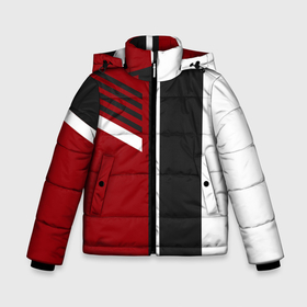 Зимняя куртка для мальчиков 3D с принтом Красные, белые, чёрные полосы в Екатеринбурге, ткань верха — 100% полиэстер; подклад — 100% полиэстер, утеплитель — 100% полиэстер | длина ниже бедра, удлиненная спинка, воротник стойка и отстегивающийся капюшон. Есть боковые карманы с листочкой на кнопках, утяжки по низу изделия и внутренний карман на молнии. 

Предусмотрены светоотражающий принт на спинке, радужный светоотражающий элемент на пуллере молнии и на резинке для утяжки | Тематика изображения на принте: 