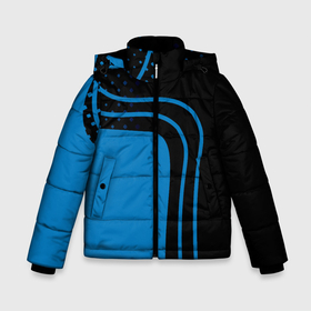 Зимняя куртка для мальчиков 3D с принтом Синие полоски в Новосибирске, ткань верха — 100% полиэстер; подклад — 100% полиэстер, утеплитель — 100% полиэстер | длина ниже бедра, удлиненная спинка, воротник стойка и отстегивающийся капюшон. Есть боковые карманы с листочкой на кнопках, утяжки по низу изделия и внутренний карман на молнии. 

Предусмотрены светоотражающий принт на спинке, радужный светоотражающий элемент на пуллере молнии и на резинке для утяжки | Тематика изображения на принте: 