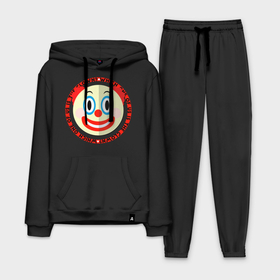 Мужской костюм хлопок с толстовкой с принтом Emoji clown в Курске,  |  | Тематика изображения на принте: 