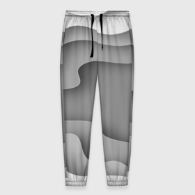 Мужские брюки 3D с принтом Множество оттенков серого в разломе в Петрозаводске, 100% полиэстер | манжеты по низу, эластичный пояс регулируется шнурком, по бокам два кармана без застежек, внутренняя часть кармана из мелкой сетки | 