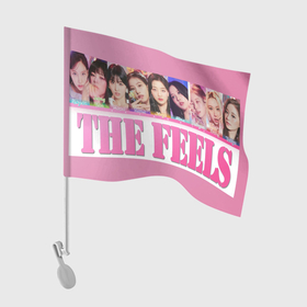 Флаг для автомобиля с принтом The Feels   k pop , 100% полиэстер | Размер: 30*21 см | 