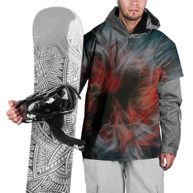 Накидка на куртку 3D с принтом Абстрактные волны красок и дыма во тьме в Белгороде, 100% полиэстер |  | Тематика изображения на принте: 