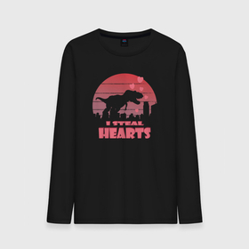 Мужской лонгслив хлопок с принтом Я краду сердца в Ухте, 100% хлопок |  | 
