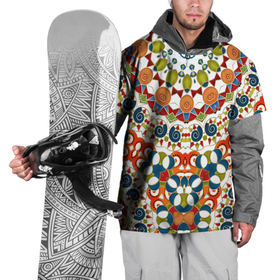 Накидка на куртку 3D с принтом Разноцветный этнический орнамент в Белгороде, 100% полиэстер |  | 