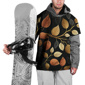 Накидка на куртку 3D с принтом Осеннее настроение   листья в Кировске, 100% полиэстер |  | Тематика изображения на принте: 