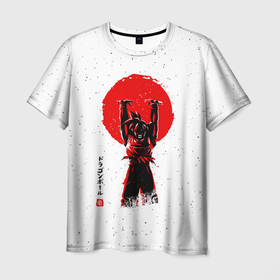 Мужская футболка 3D с принтом Dragon Ball Сон Гоку в Курске, 100% полиэфир | прямой крой, круглый вырез горловины, длина до линии бедер | Тематика изображения на принте: 