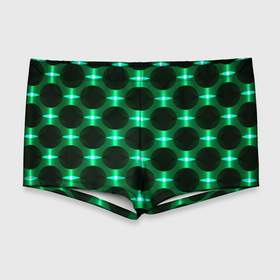 Мужские купальные плавки 3D с принтом Зелёные фонари и чёрные круги , Полиэстер 85%, Спандекс 15% |  | Тематика изображения на принте: 